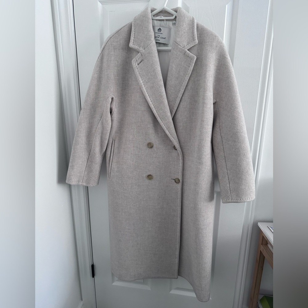 Babaton The Slouch Coat - Soft Wool Cashmere - Size Small